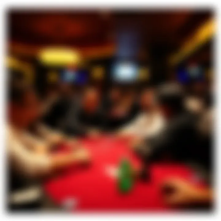 Players engaged in a friendly game at the Encore Poker Room