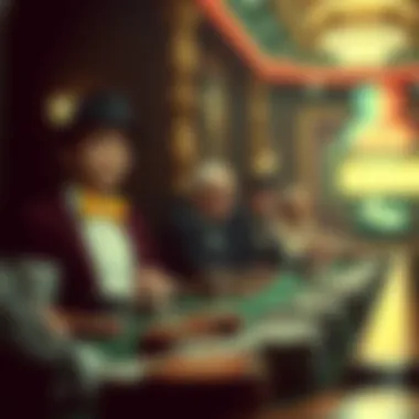 An historic photograph depicting the evolution of casino gaming