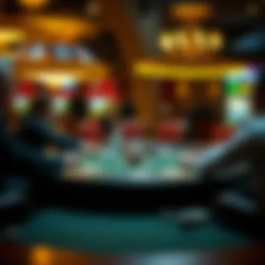 A strategic game setup for poker, highlighting tactical elements