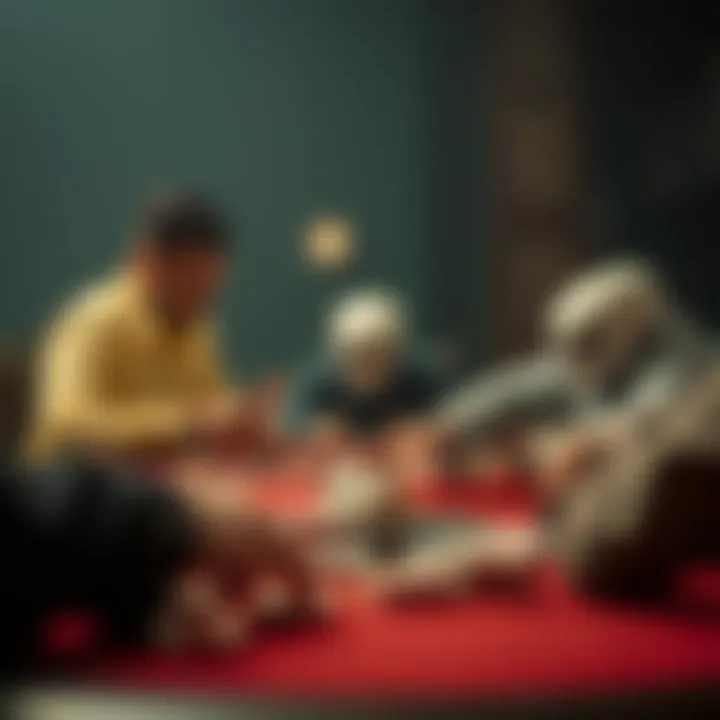 Illustration of strategic gameplay highlighting various tactics and approaches