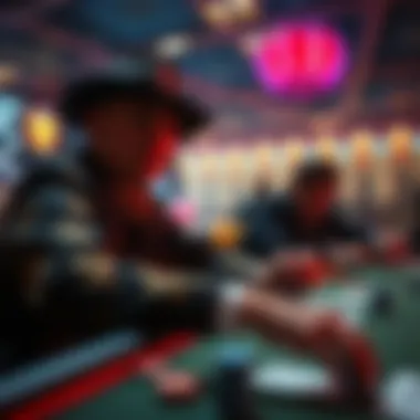 An intricate depiction of traditional betting elements intertwined with modern gaming features