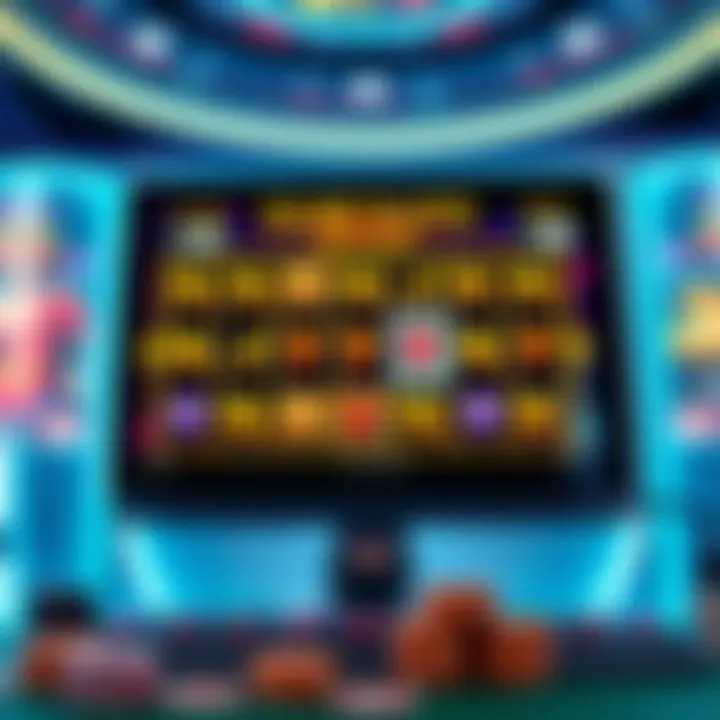 A captivating online slots interface showcasing vibrant graphics and engaging gameplay.