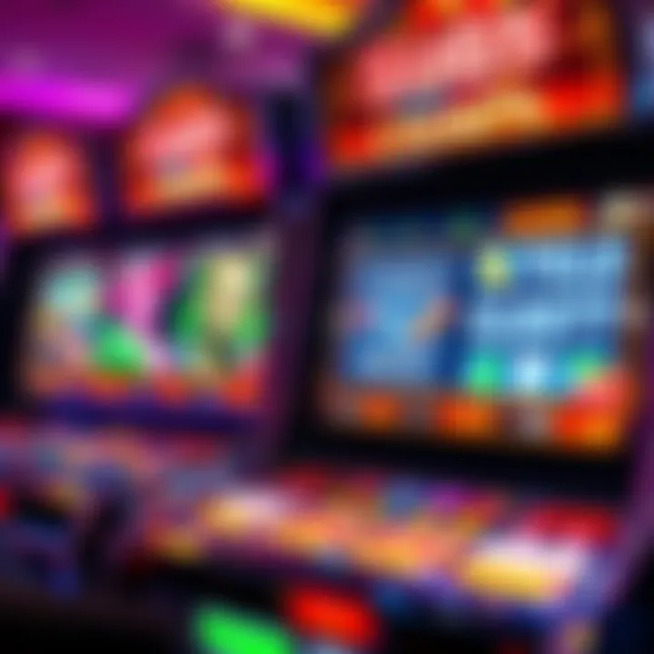 A modern video slot machine showcasing advanced graphics