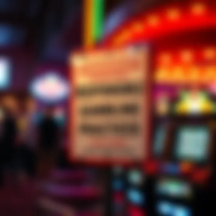 A responsible gambling sign promoting safe play practices