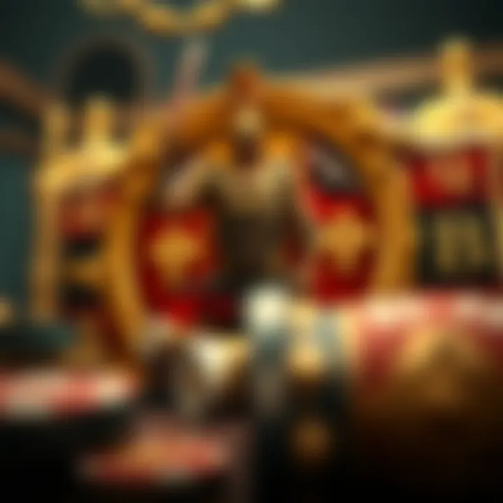 A detailed view of the Spartacus theme, highlighting iconic symbols and elements.