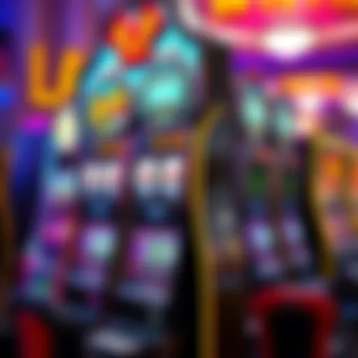 Elegant slot machine design at Bellagio