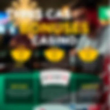 An infographic detailing the types of casino bonuses available