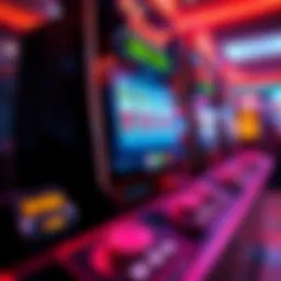 Vibrant depiction of a free slots gaming interface