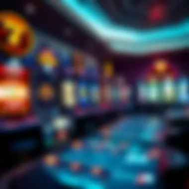 Diverse selection of casino slot games displayed