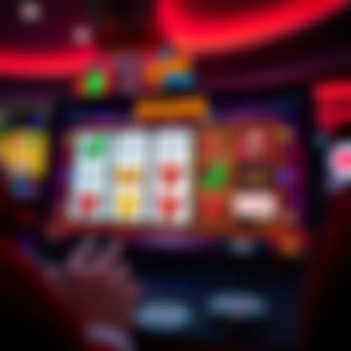 User interface of a free online slot game