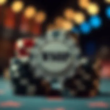 Close-up of poker chips symbolizing unlimited potential