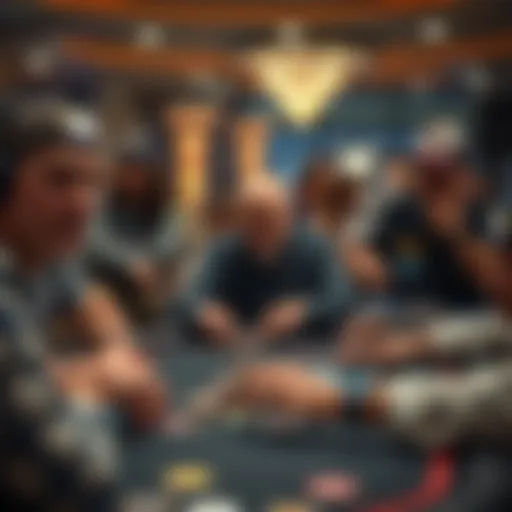 Competitive poker table during WSOP Unlimited Chips