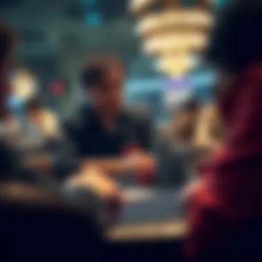 Player strategizing with unlimited chips on the table