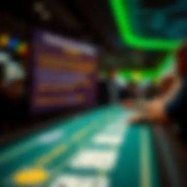 Responsible gambling tips displayed on a digital screen