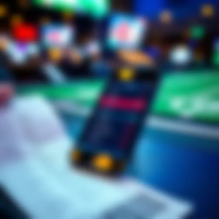 Close-up of a sports betting slip and a smartphone displaying odds