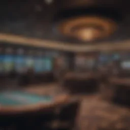 Grand Falls Sportsbook interior showcasing the betting area