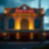 Grand Victoria Sports Book exterior view showcasing its architectural elegance