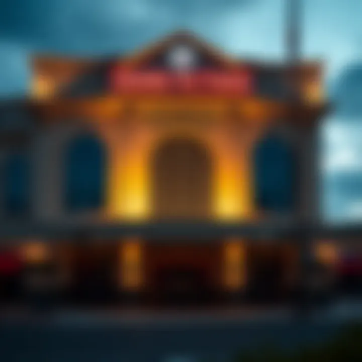 Grand Victoria Sports Book exterior view showcasing its architectural elegance