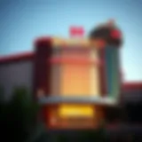 Exterior view of Harrah's Casino showcasing its architectural design