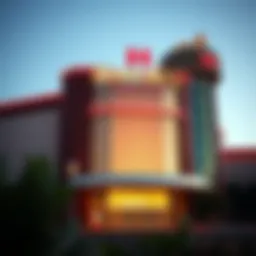 Exterior view of Harrah's Casino showcasing its architectural design