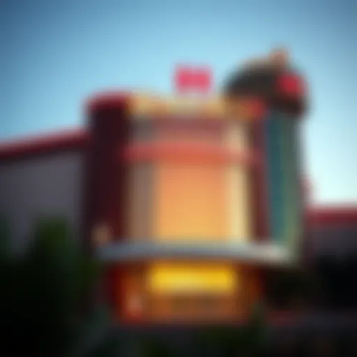 Exterior view of Harrah's Casino showcasing its architectural design