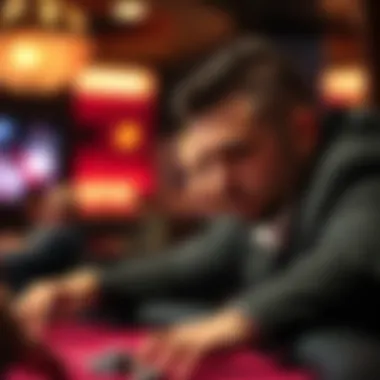 A strategic player focusing on a game strategy