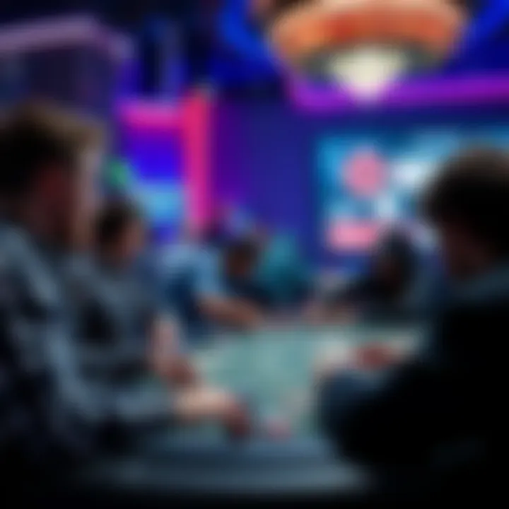 Players engaging in an exciting virtual poker game