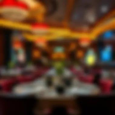 Elegant dining area featuring a variety of culinary dishes