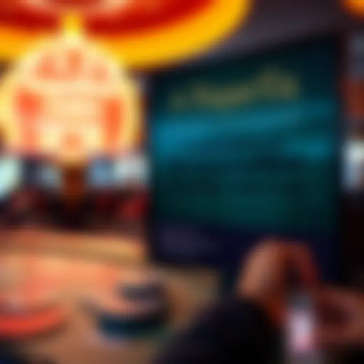 Responsible gaming signage emphasizing safety and awareness