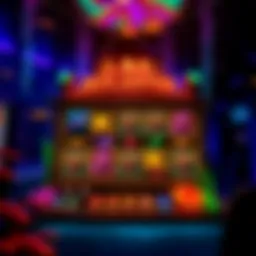 Vibrant underwater themed slot game interface