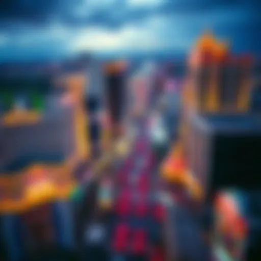 Aerial view of the Las Vegas Strip showcasing iconic casinos