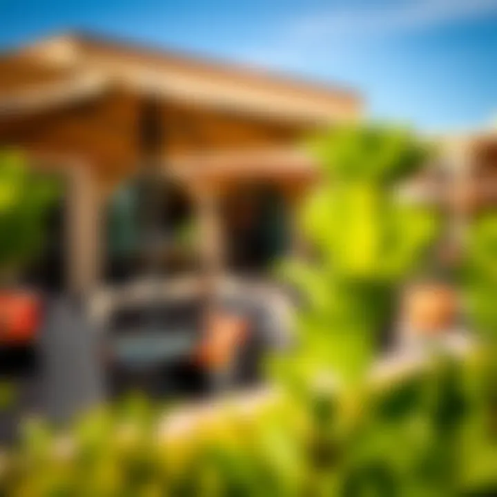 Beautiful outdoor area of Legends Resort