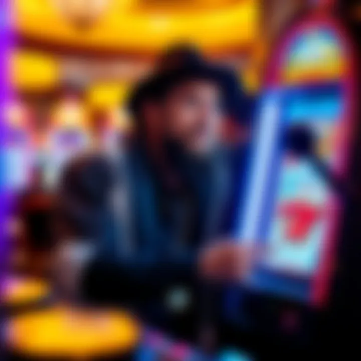 Winning moment displayed on the lion slot machine