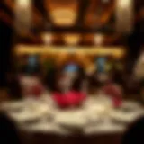 Luxurious dining setting with exquisite tableware