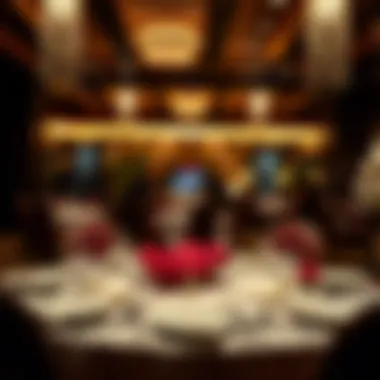 Luxurious dining setting with exquisite tableware