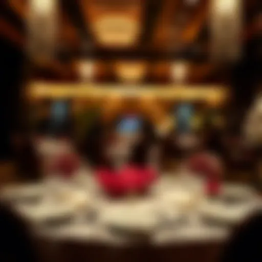 Exquisite Dining in Las Vegas Luxurious dining setting with exquisite tableware