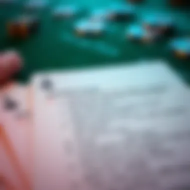 Close-up of a strategy card highlighting key decision points