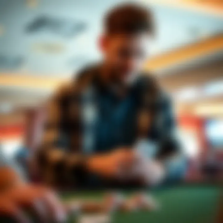 Visitor enjoying their time at Isleta Casino