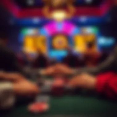 A visual representation of responsible gaming practices while using poker game finders.