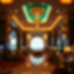 Luxurious lobby of Ocean City Resort