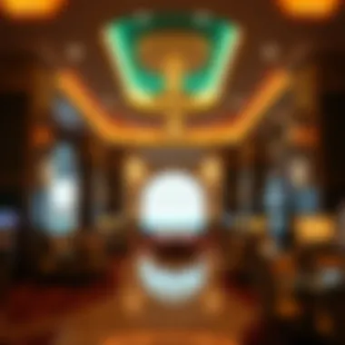 Luxurious lobby of Ocean City Resort