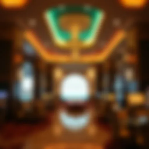 Luxurious lobby of Ocean City Resort