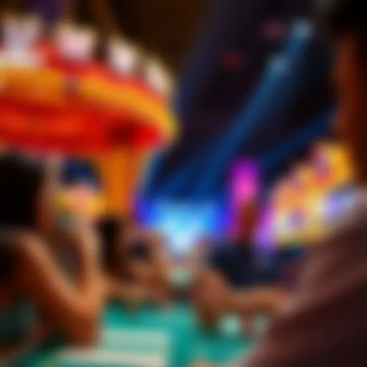 Engaging entertainment events at Resort World USA representing lively atmosphere