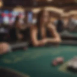 Strategic decision making at a blackjack table