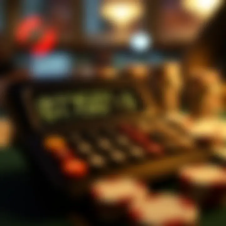 Calculator displaying odds and probabilities in poker