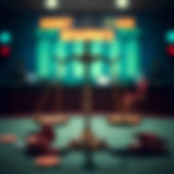 Balanced scales representing responsible gaming