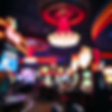 The vibrant atmosphere of a Las Vegas casino