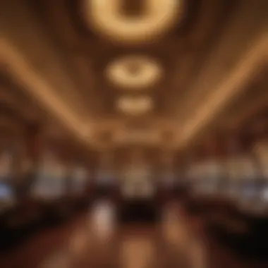 Interior of a preserved historic casino highlighting its unique design elements