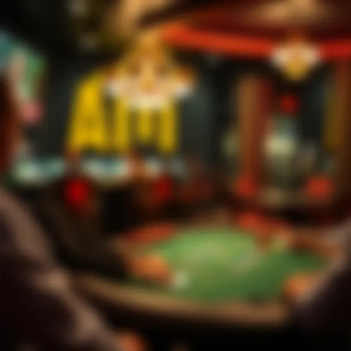 A serene gaming environment promoting responsible betting practices