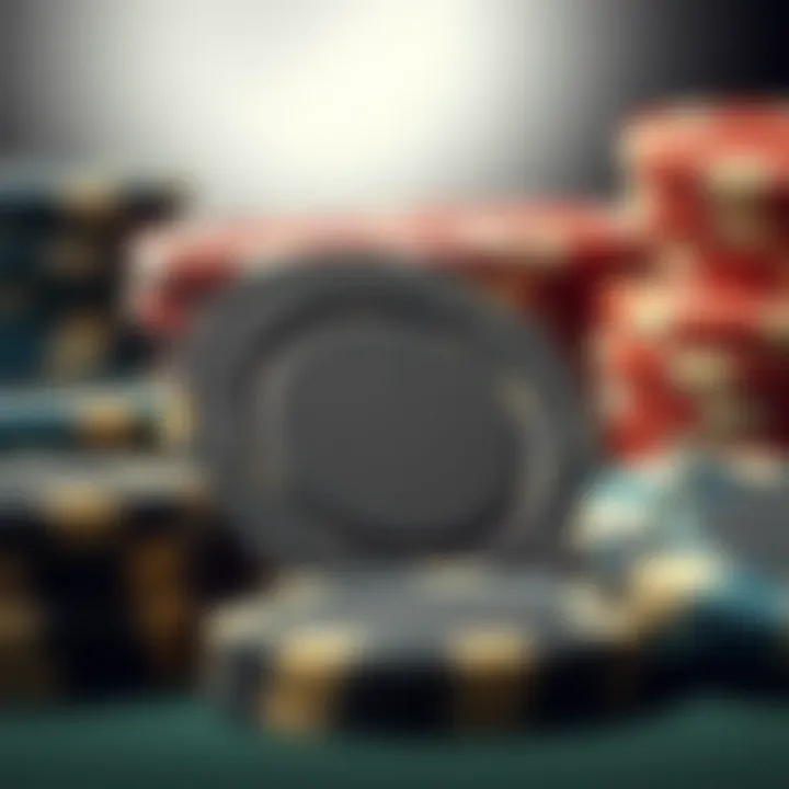 Close-up of different materials used in poker chips, highlighting texture and durability.